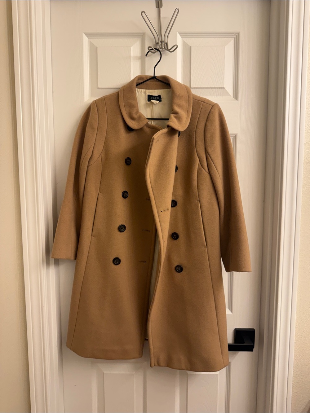J. Crew Camel Double-Breasted Pea Coat